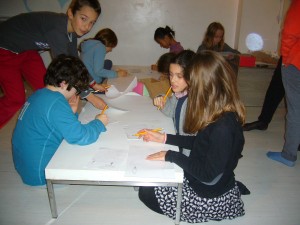 séance d'écriture