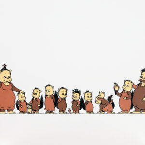 Sérigraphie "La famille"